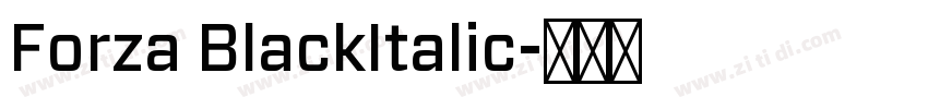 Forza BlackItalic字体转换